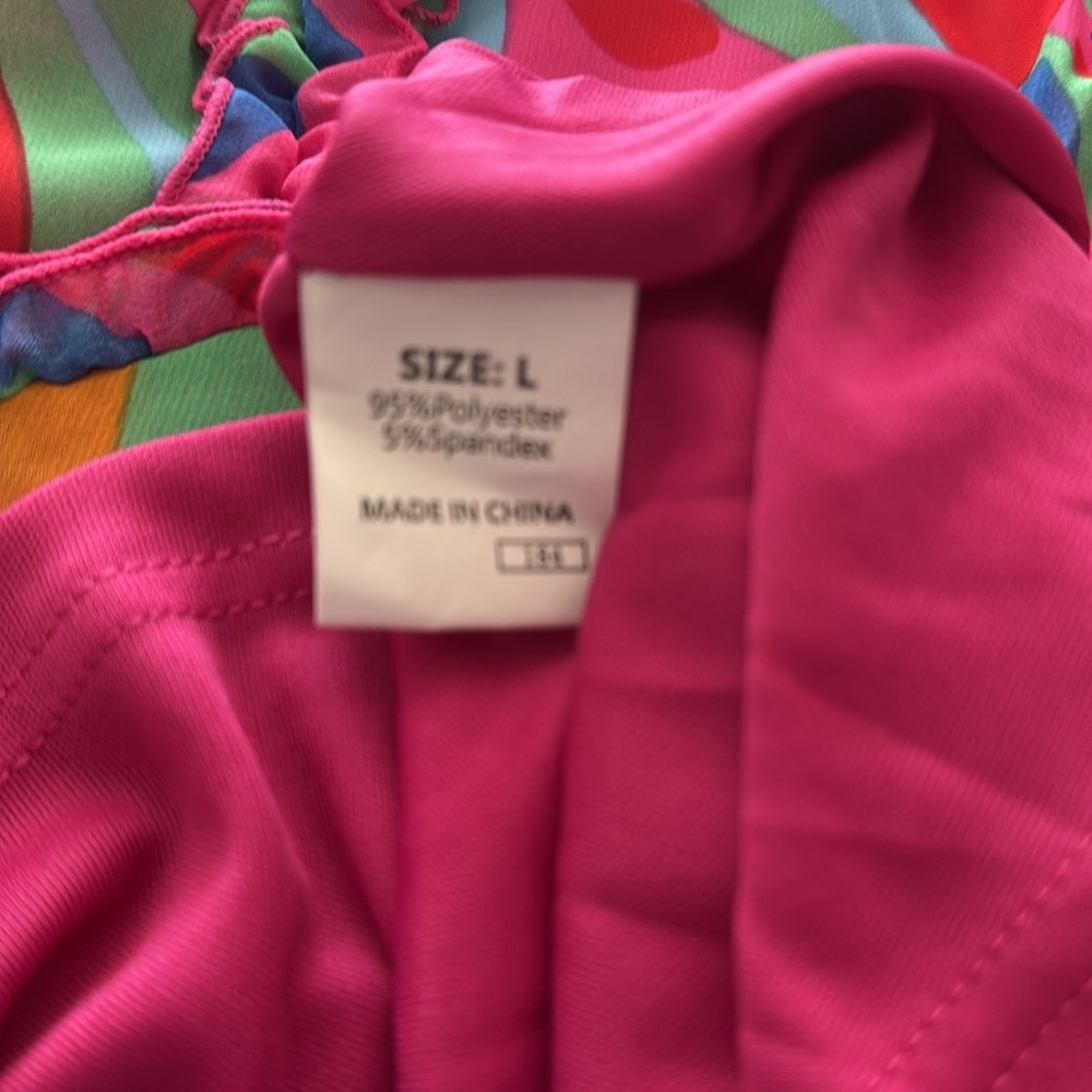 Vibrant Multicolor Ruffle Dress - Picture 5 of 5